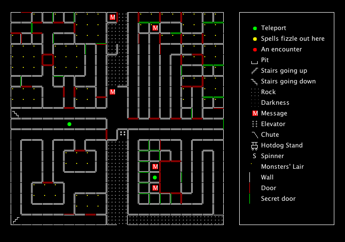 Wizardry I Maps