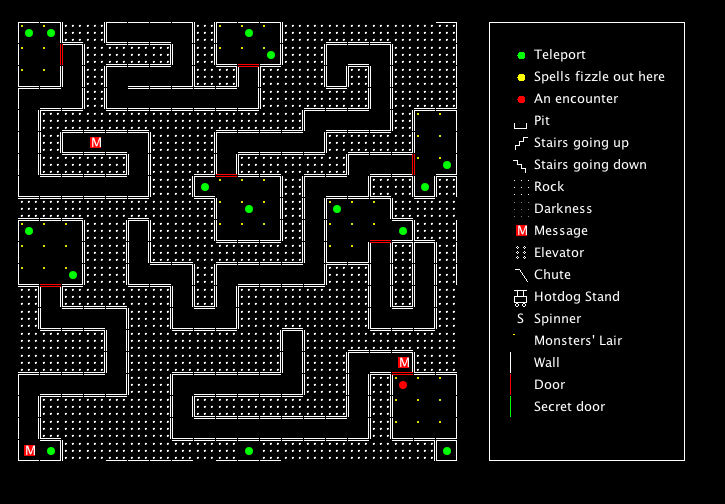 Wizardry I Maps