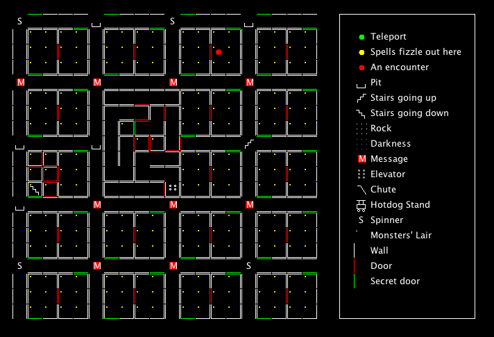 Wizardry I Maps