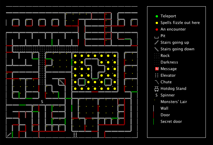 Wizardry I Maps