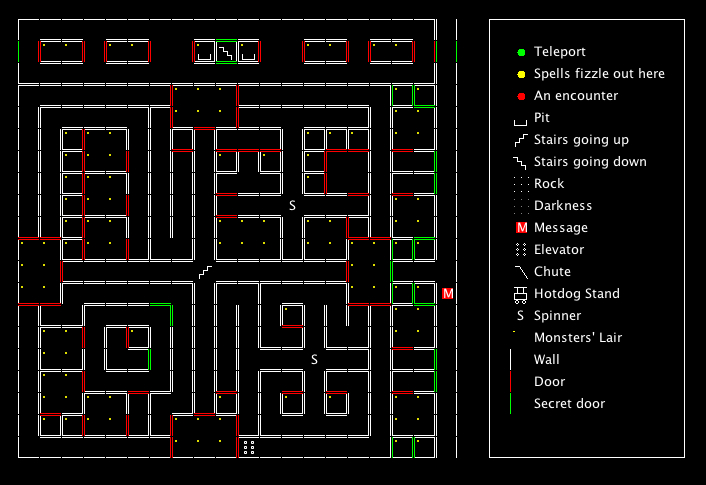 Wizardry I Maps