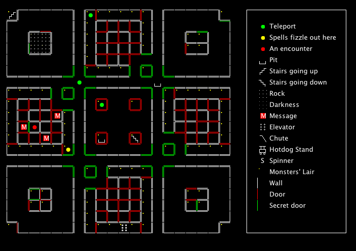 Wizardry I Maps