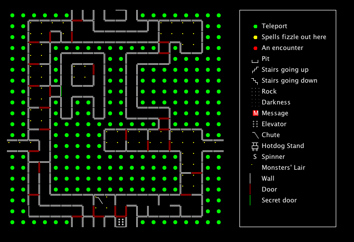 Wizardry I Maps